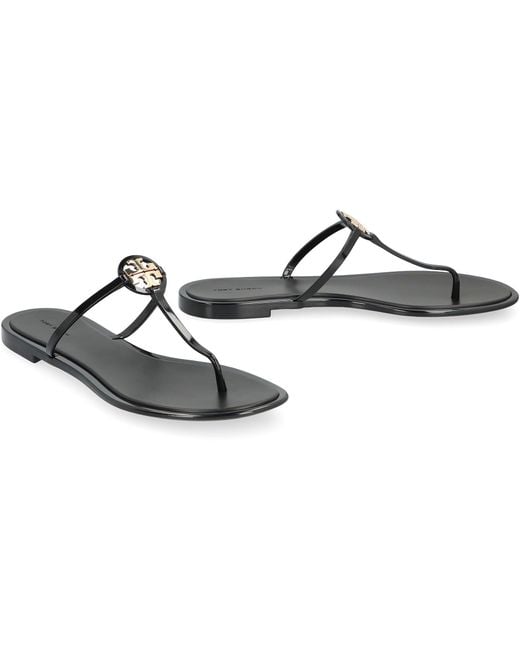 Tory Burch Black Sandals Mini Miller Jelly Perfect Polyurethane