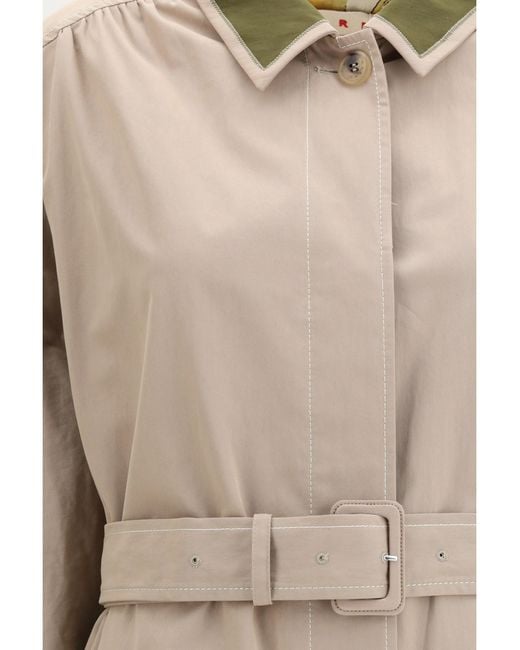 Marni Natural Gabardine Trench