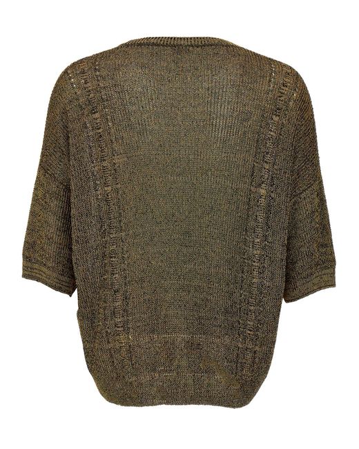 Saint Laurent Green Thread Sweater for men