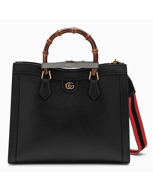 Gucci Black Diana Medium Tote Bag