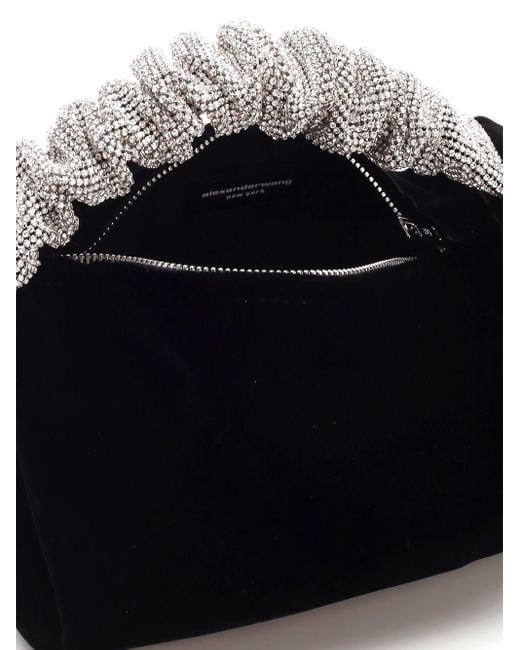 Alexander Wang Black Mini Scrunchie Hand Bag