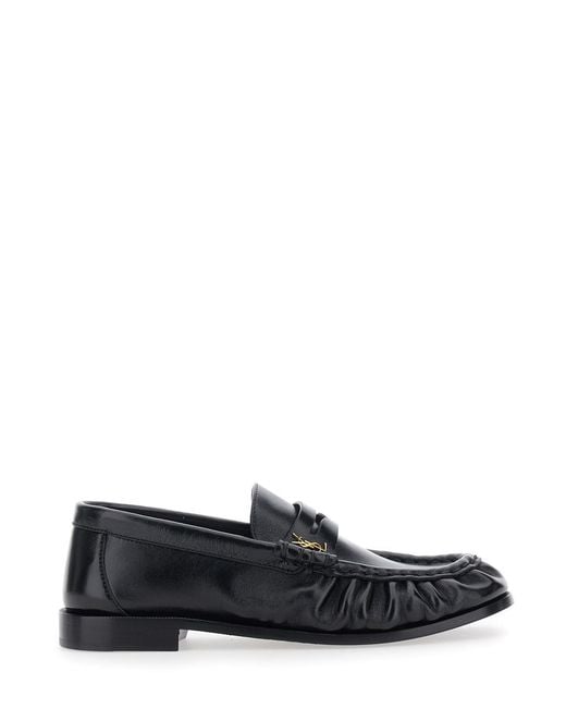 Saint Laurent White Loafers Le Loafer Leather