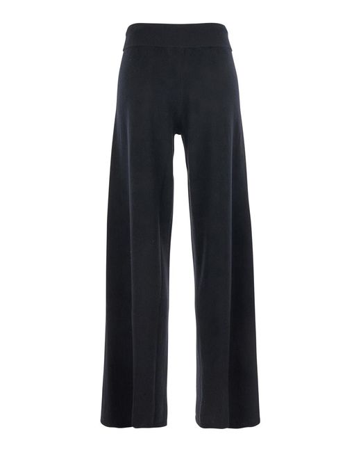 Lisa Yang Blue Trousers Sofi Cashmere Knitted