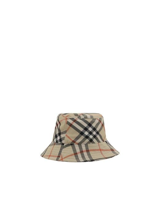 Burberry Natural Polyester Bucket Hat