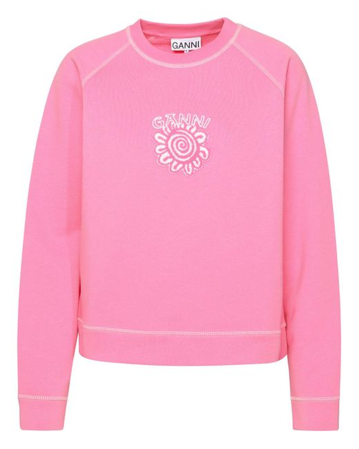 Ganni Pink 'isles' Sweatshirt