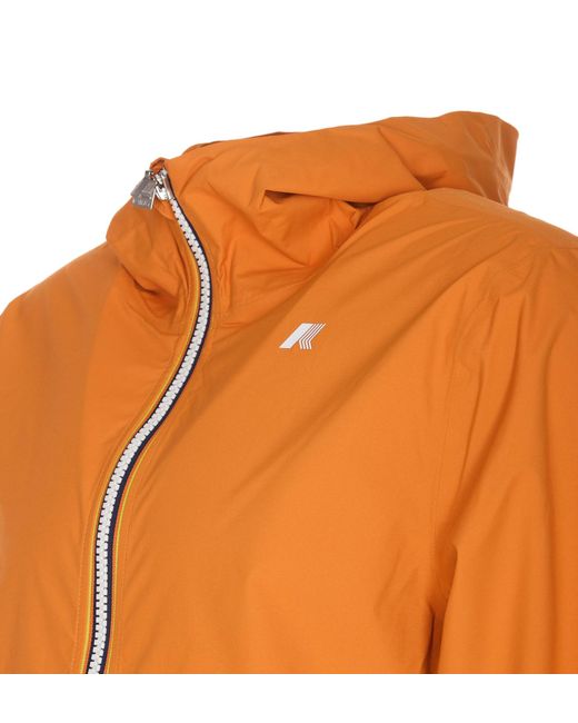 K-Way Orange Stretch Jacket for men