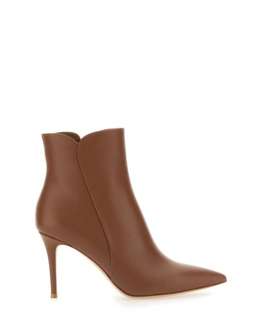 Gianvito Rossi Brown Levy 85 Boot