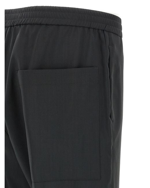 Barena Black Bativoga Pants for men