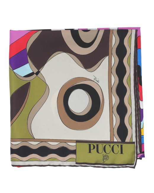 Emilio Pucci Metallic Emilio Scarfs