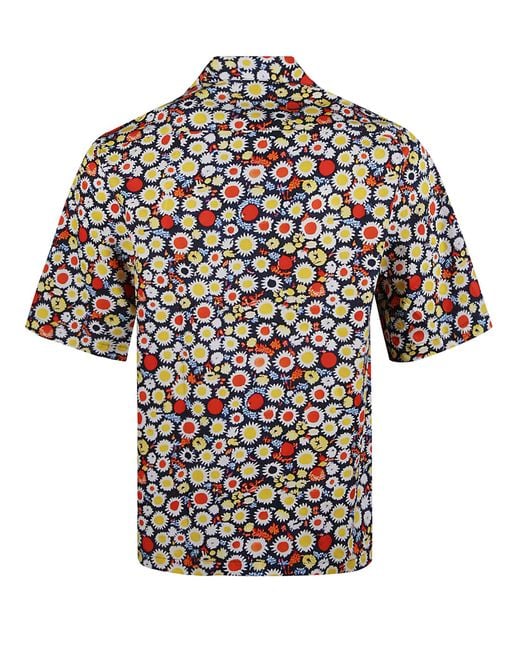 Charles Jeffrey Multicolor Crop Floral Shirt for men
