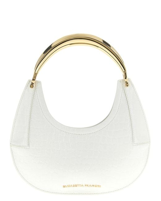 Elisabetta Franchi White 'Hobo' Small Shoulder Bag