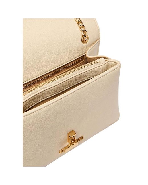 Love Moschino Natural Beige Polyethylene Handbag