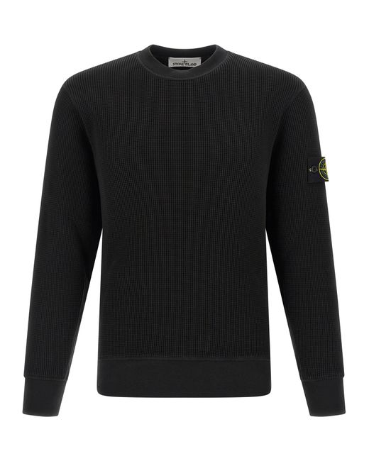 Stone Island Black Cotton Sweatshirt Clothing for men