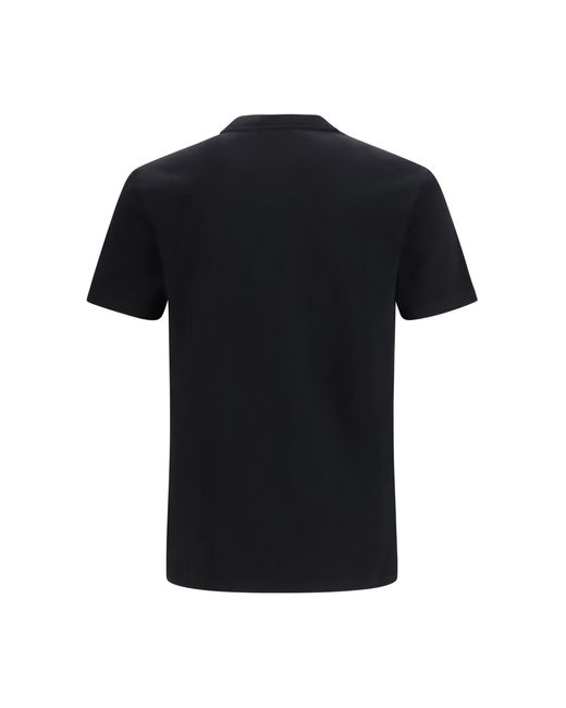 Versace Black Logo Application T-Shirt Cotton; Elastane T-Shirts for men