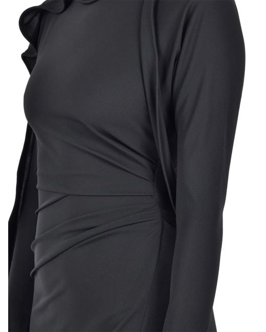 Victoria Beckham Black Long Dress