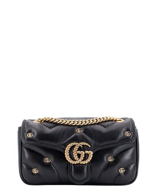 Gucci Gray Gg Marmont Shoulder Bag