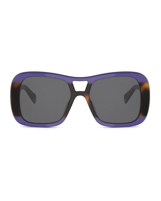 Céline Gray Cl40331U Triomphe 56A Viola/Havana Sunglasses