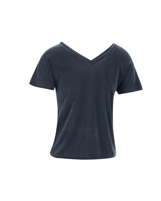 Rrd Blue Cupro Fabric T-Shirt