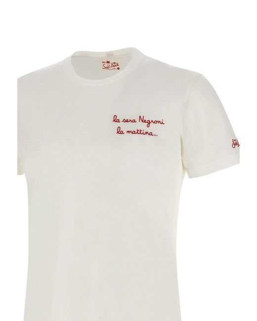 Mc2 Saint Barth White Portofino Cotton T-Shirt for men