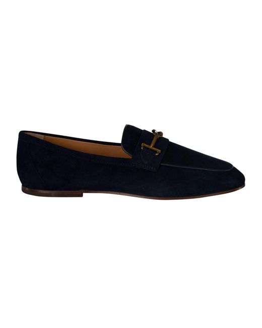 Tod's Black 79A T-Ring Loafers
