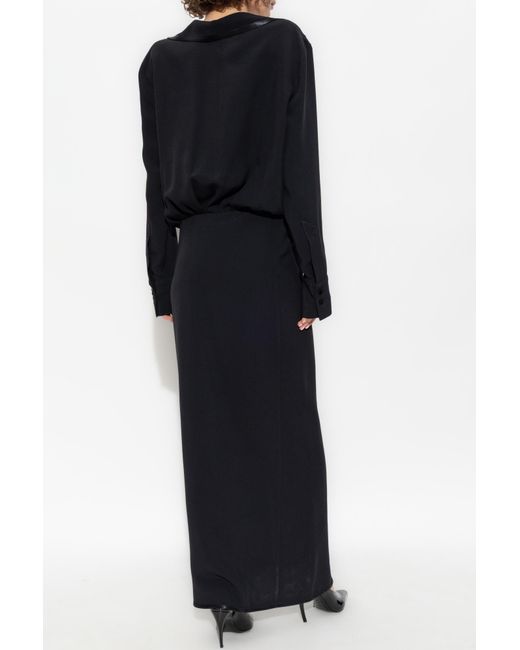 The Attico Black Dress With Applique