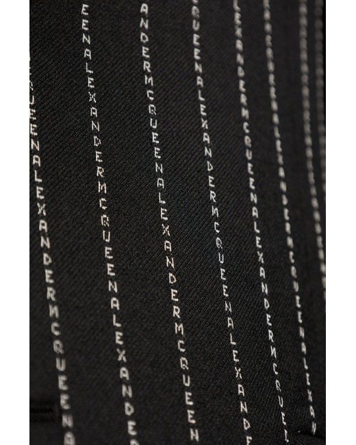 Alexander McQueen Black Blazer With Monogram, for men