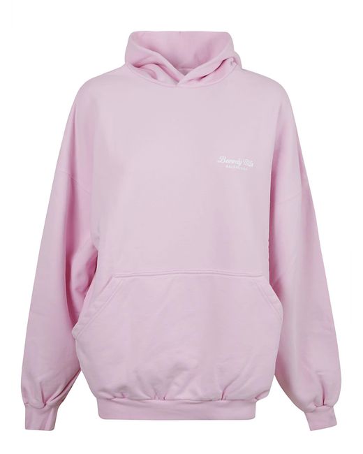 Balenciaga Pink Beverly Hills Embroidered Hoodie