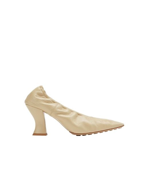 Bottega Veneta White Almond 75Mm Pumps