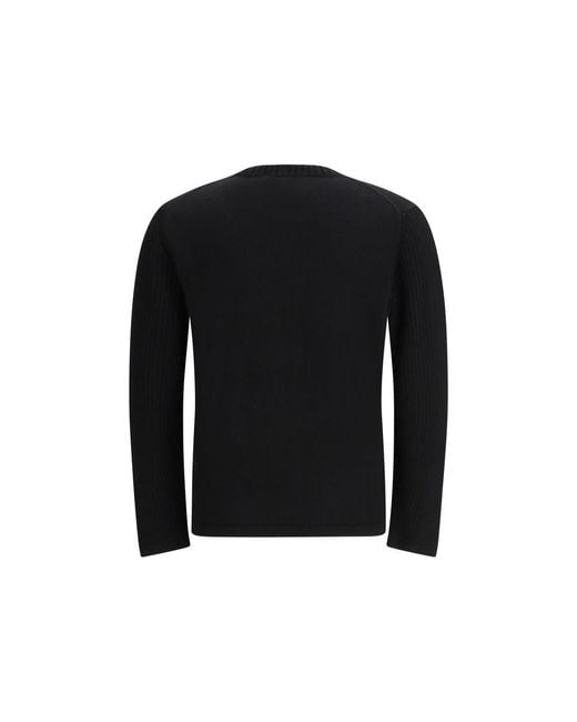 Prada Black Wool Sweatshirt Clothing for men