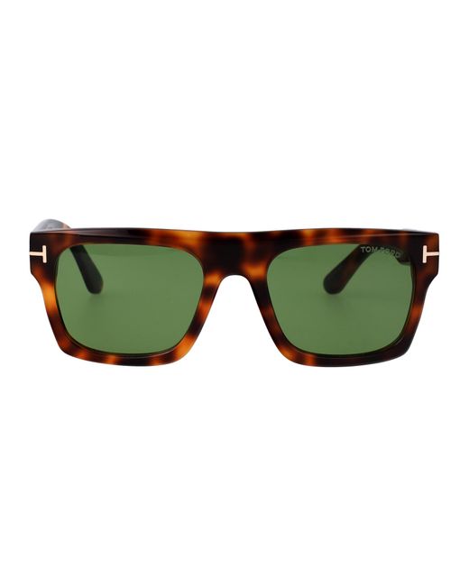 Tom Ford Green Ft1337 53N Acetate Sunglasses for men