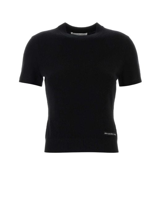 T By Alexander Wang Women's Black Wool Sweater