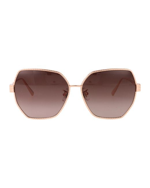 Chopard Brown Schl28M Titanium Sunglasses
