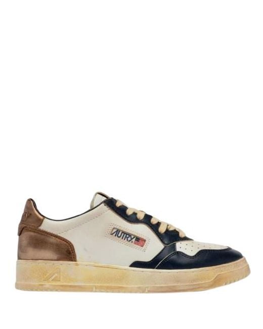 Autry Blue Flat Shoes for men