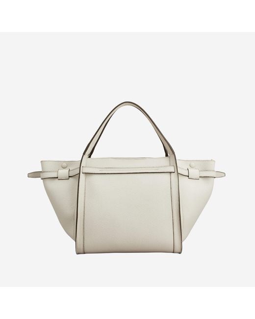 Tod's White Leather Shopping Bag Calfskin Handbags
