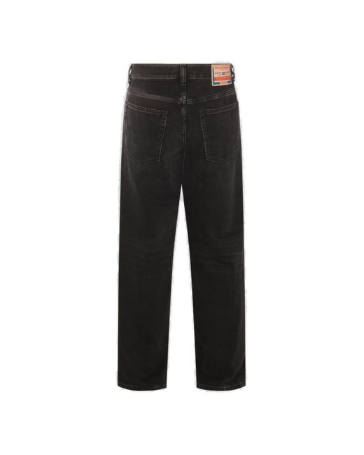 DIESEL Black 2001 D-macro Straight Jeans for men