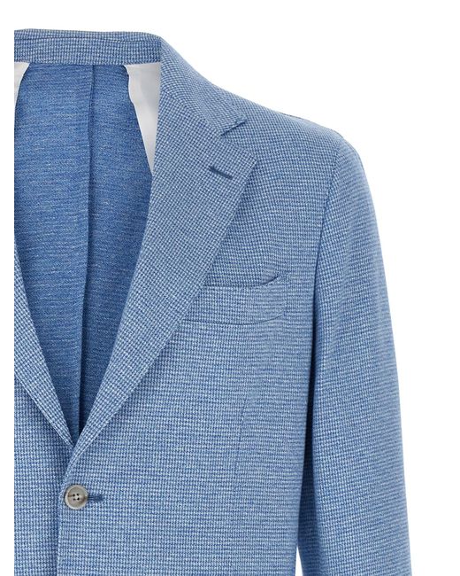 Barba Napoli Blue Dynamic 201 Blazer for men