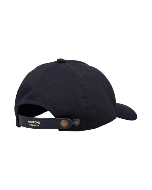 Tom Ford Blue Tf Baseball Cap for men
