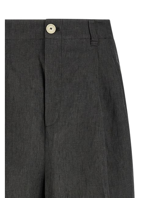 Jacquemus Gray 'Le Short Pastro' Bermuda Shorts for men