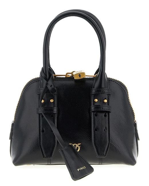 Pinko Black Bowling Mini Hand Bags
