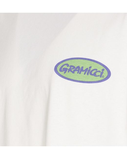 Gramicci White Oval Logo T-Shirt for men