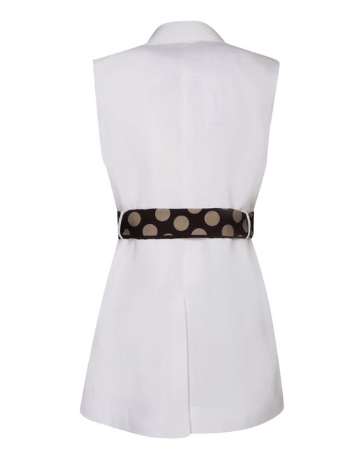 Paul Smith White Belted Vest