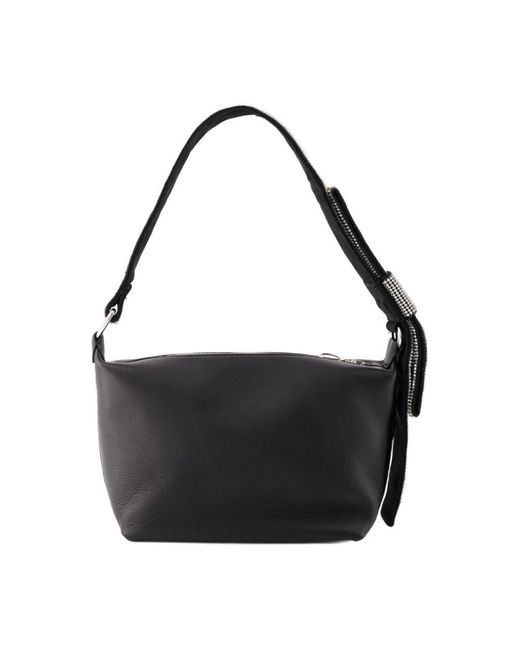 Kara Black Hobo Bow Bag