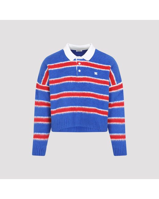 Céline Blue Cotton Polo for men