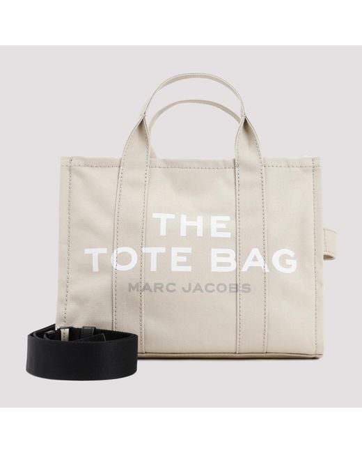 Marc Jacobs White The Medium Tote Cotton Bag