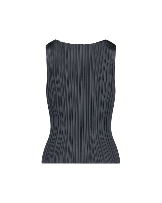 Pleats Please Issey Miyake Top in Blue | Lyst