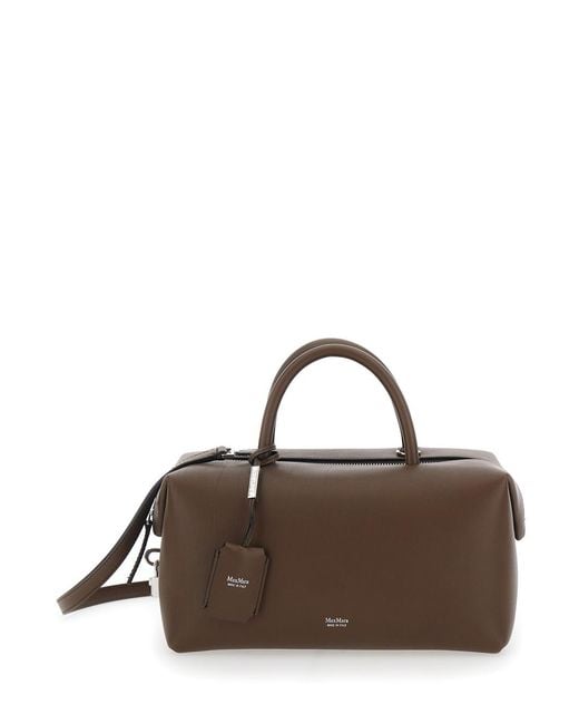 Max Mara Brown Handbag Leather Lamb Handbags