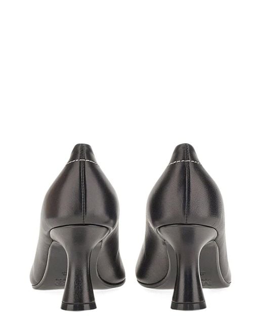 MM6 by Maison Martin Margiela Gray Pump In Leather