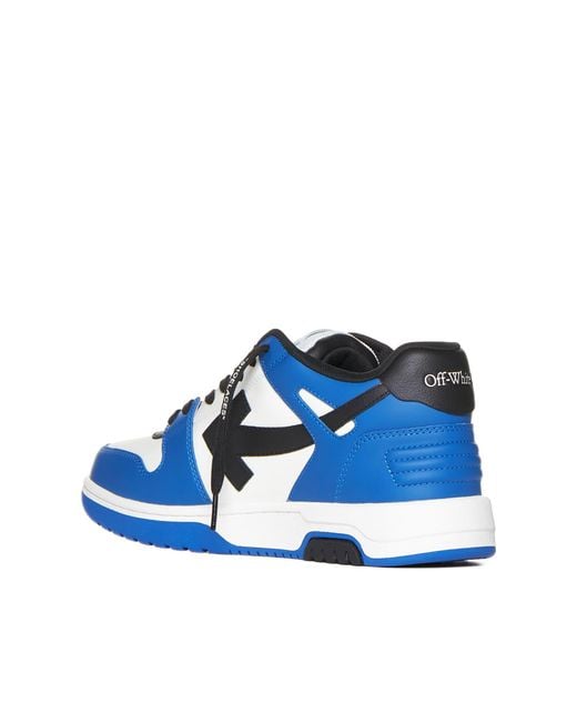Off-White c/o Virgil Abloh Blue Leather Out Of Office Sneakers for men