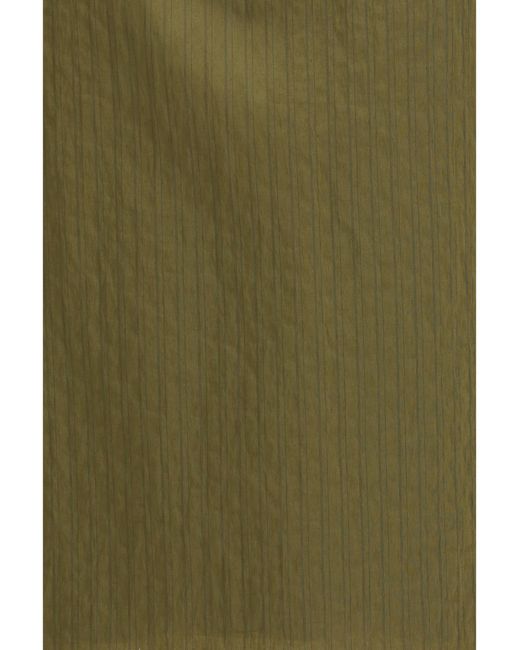 DARKPARK Green Tracy Textured Gathered Blouse Modal; Polyamide; Polyester Shirt