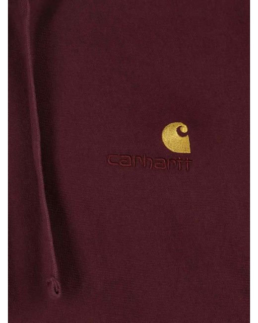 Carhartt Red American Script Hoodie for men